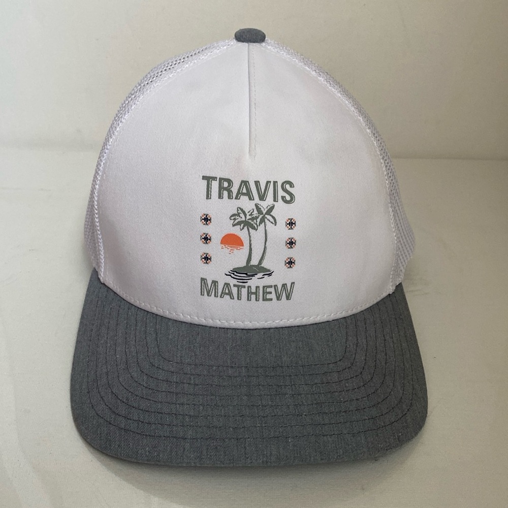 Travis Mathew Address Unknown Twill Trucker Cap - image 1